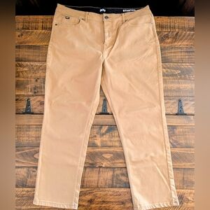 DKNY Stanton Slim FIT UL Timate Stretch British Khaki Men's Size 36